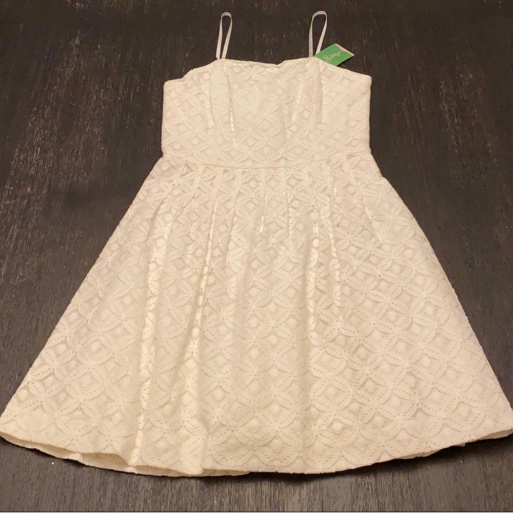 Lilly Pulitzer Caitlin Dress in Resort White - NWT !